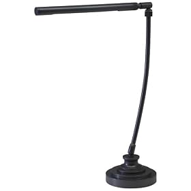 Oil Rubbed Bronze Slim Tube LED Piano Desk Lamp by Universal Lighting and Decor