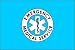 3 x 5 Feet EMS Nylon - indoor Civilian Service Flag Made in US.