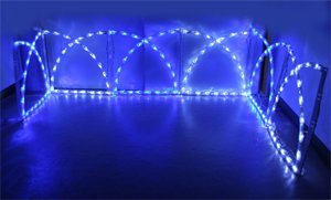 ガーデンフェンス、LED150球