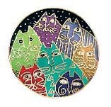 Clearly Charming Fantasticats Pin by Laurel Burch ( cat jewelry, kitten, kitty, feline, animal)