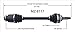 SurTrack MZ-8117 CV Axle Shaft