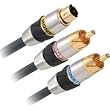 Monster 128072-00 S-Video with RCA Audio Cable Kit (2 meters)