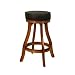 American Heritage Designer Bar Stool Vintage Oak with Black Vinyl - 106606VO