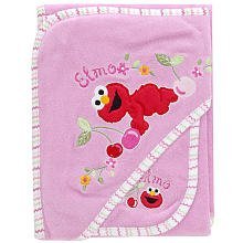 Sesame Street Hooded Towel girl colors
