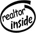 Realtor Inside Vinyl Graphic Sticker Decal