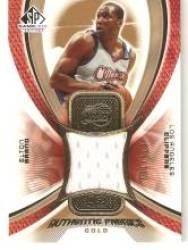 2005-06 SP Game Used Authentic Fabrics Gold #EB Elton Brand - Los Angeles Clippers (Piece of Authentic Jersey - Serial #d to 100) (Basketball Cards)