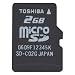 東芝 microSDカード 2GB（アダプタ付き） SD-MC002GA