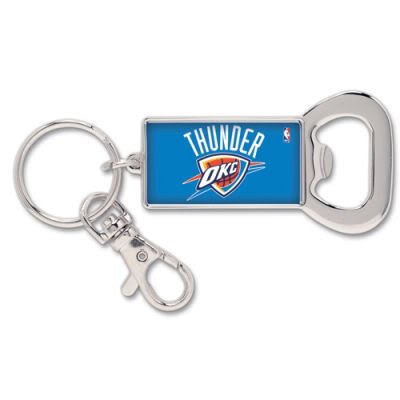OKLAHOMA CITY THUNDER BOTTLE OPENER KEYCHAIN