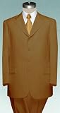 Men's 4 (four) button Single breasted CHOCOLATE Double Pleated Fully Lined Suit