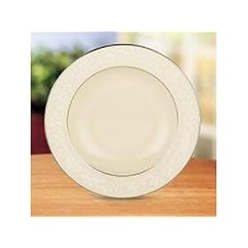 Lenox 6381248 Linen Rose Pasta Rim Soup Bowl 9-in. by Lenox