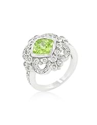 Elegant Peridot Crest Ring