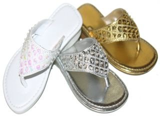 Toddler Girls Sparkling Sequin Beaded Sandals