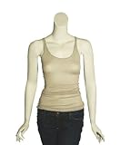 ZOOEY Taupe Scoop Neck Tunic Tank Top