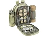 Hamptons Picnic Backpack for Two with Blanket