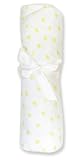 KNIT PASTEL DOT CRIB SHEET - YELLOW