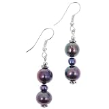 EXP Handmade Rainbow Pearl Drop Earrings