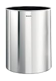 Brabantia Waste Paper Bin, 15litre, Classic Brilliant Steel