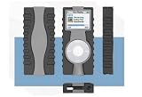 AccurianTM Dual-color Skin for Ipod  Nano (Black/gray)