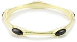 SHEILA FAJL Black Onyx 18k Gold-Plated Bangle SHEILA FAJL Black Onyx 18k Gold-Plated Bangle