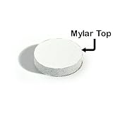 StoreSMART® White CD / DVD Foam Hubs with adhesive back and mylar top - 25 Pack - E4911W25