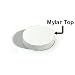 StoreSMART® White CD / DVD Foam Hubs with adhesive back and mylar top - Pack of 1,000 hubs (E4911W1000)