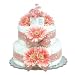 Small Pink Daisies Diaper Cake
