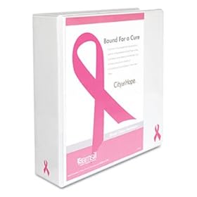 Breast Cancer Awareness View Binder 3 Capacity White