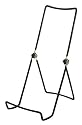 Three Wire Display Stand; Gibson Holders 6AC - Black