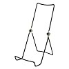 Book & Painting Three Wire Display Stand; Set of 2 6AC - Black