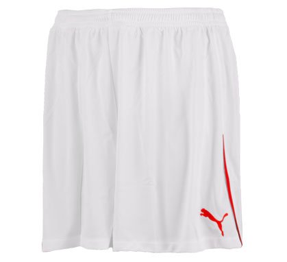 PUMA Kinder Speed Shorts w. innerbrief, white-puma red, 164, 700760 12 Preisvergleich