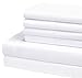Microfiber Sheet Set Quality Bedding 1800 Count Series 6 Piece Classic Soft Bed Linens Designed To Add An Elegant Touch To Your Bedroom (Queen, White)