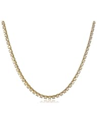 IGI Certified 18K Yellow Gold Diamond Tennis Necklace (6.00 cttw, H-I Color, SI2-I1 Clarity), 17"