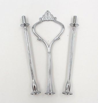 Longam12 Three-Tier Cake Stand White Basics Collection Decorative Tea Party Serving Platter Cupcake Dessert Stand