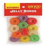 Sathers Jelly Rings Candy - 5 Oz Bag, 12 Ea