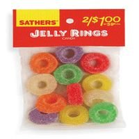 Sathers Jelly Rings Candy - 5 Oz Bag, 12 Ea by FARLEY'S & SATHER'S CANDY CO.