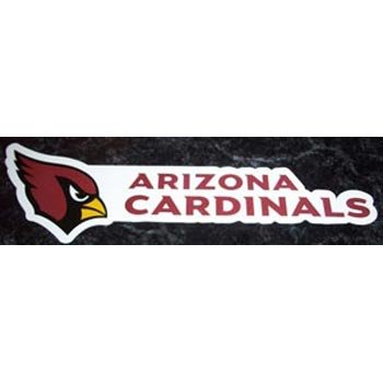 Arizona Cardinals Team Name NFL Car Magnet (Quantity of 1)