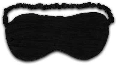 Silk Therapy Lavender Eye Mask, Chiffon Crinkle Black