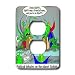Londons Times Funny Society Cartoons - Alien Political Debates - Light Switch Covers - 2 plug outlet cover