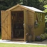 1.83m x 2.44m (6' x 8') Waltons Groundsman Apex Double Door Shed