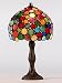 Multicolored Gumball Pattern Small Tiffany Style Table Lamp