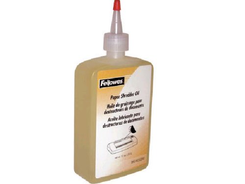Fellowes Shredder Oil - 12 oz. Bottle with Extension Nozzle (35250)