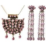 Handcrafted Jewelry Earring And Pendant Sets Sterling Silver With Amethyst... by ShalinCraft