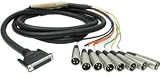 Hosa DTM803 3 metre 8 way DB25 to Male XLR loom