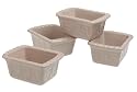 Reco International Romertopf Mini Bread Bakers, Set of 4, Natural Glaze