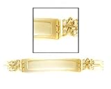 Men's 14k Yellow Gold Figaro ID Bracelet 8 1/2"