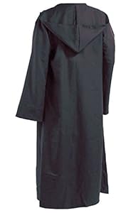 Amayar Men TUNIC Hooded Robe Cloak Knight Fancy Cool Cosplay Costume gray XL