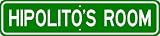 HIPOLITO ROOM SIGN - Personalized Gift Boy or Girl, Aluminum