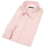 Bagutta Pink Diagonal Lines Cotton Dress Shirt
