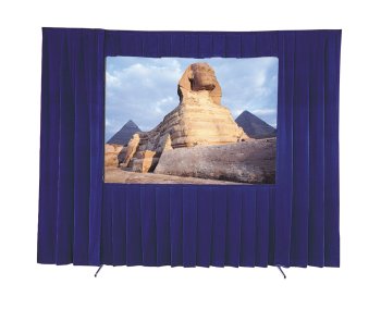 Dalite Fast-fold Velour Drapery Kits for Standard Frames With Skirt Bar But Without Case 7FT. 6 X 10 Feet - Dalite 41250