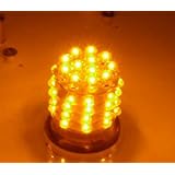 One Pair 3157 AMBER 48 LED Light(2 bulbs) /12V / Turn Signal Light, Corner Light, Stop Light, Parking Light, Side Marker Light, Tail Light, and Backup Lights